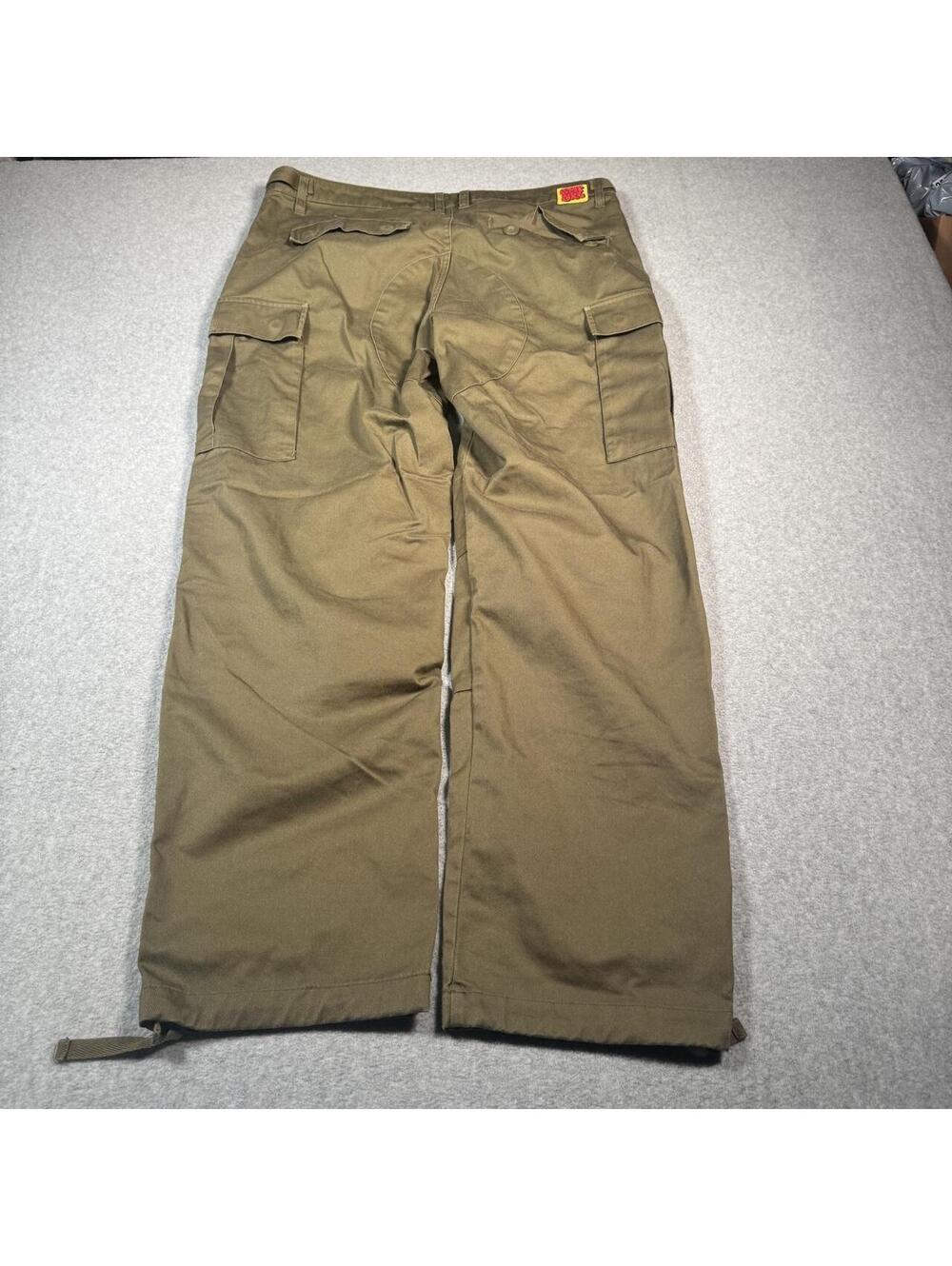 Y2K Baggy empyre green Wide Leg Cargo Pants